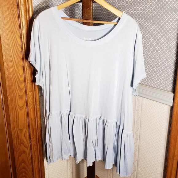 Mossimo Supply Co. Tops - Light Blue Mossimo Short Sleeve Shirt